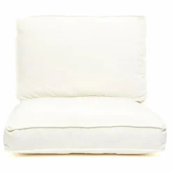 Fauteuil Croisette blanc epoxy, coton | Blanc