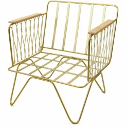 Fauteuil Croisette noir, velours | Camel