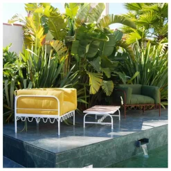 Fauteuil Dolores outdoor en toile déperlante | Gold