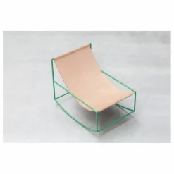 Fauteuil en cuir Rocking Chair