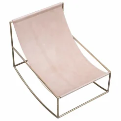 Fauteuil en cuir Rocking Chair