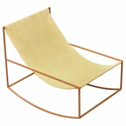 Fauteuil en lin Rocking Chair