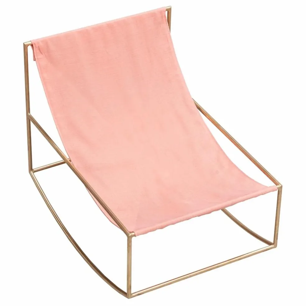 Fauteuil en lin Rocking Chair