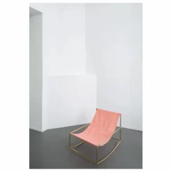 Fauteuil en lin Rocking Chair