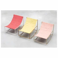 Fauteuil en lin Rocking Chair