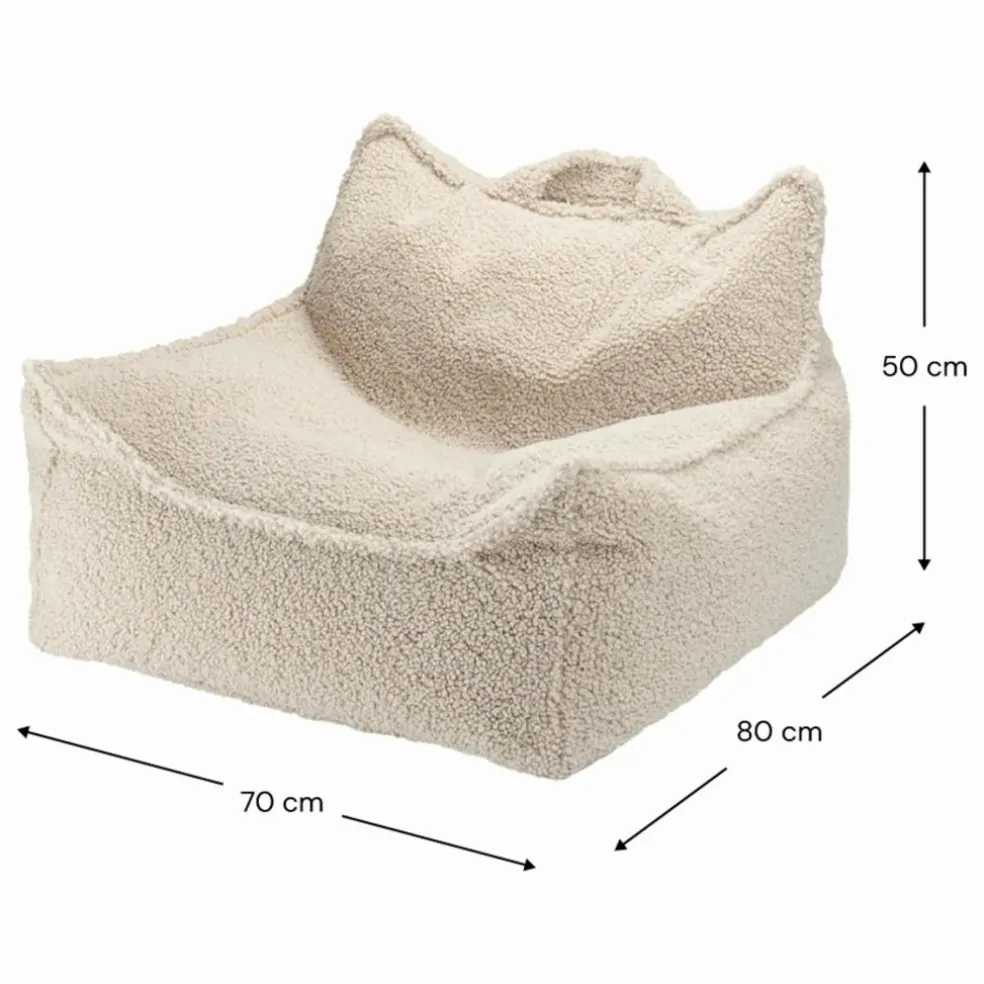 Fauteuil en teddy | Beige