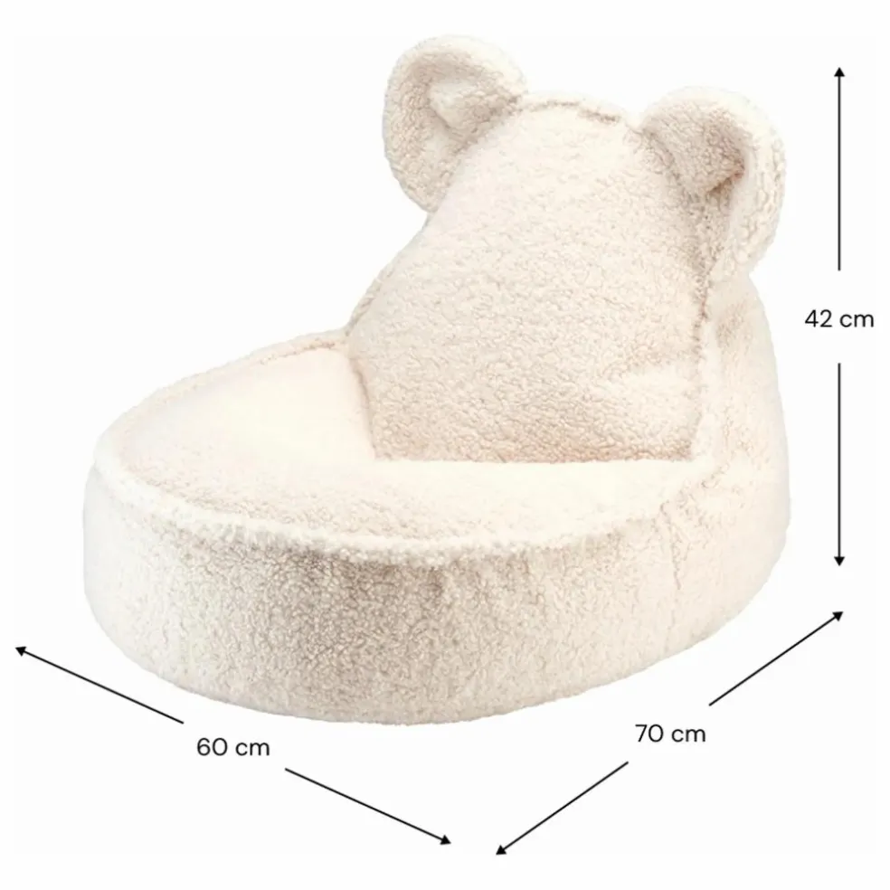 Fauteuil en teddy Bear | Ecru
