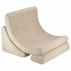 Fauteuil en teddy Moon | Beige
