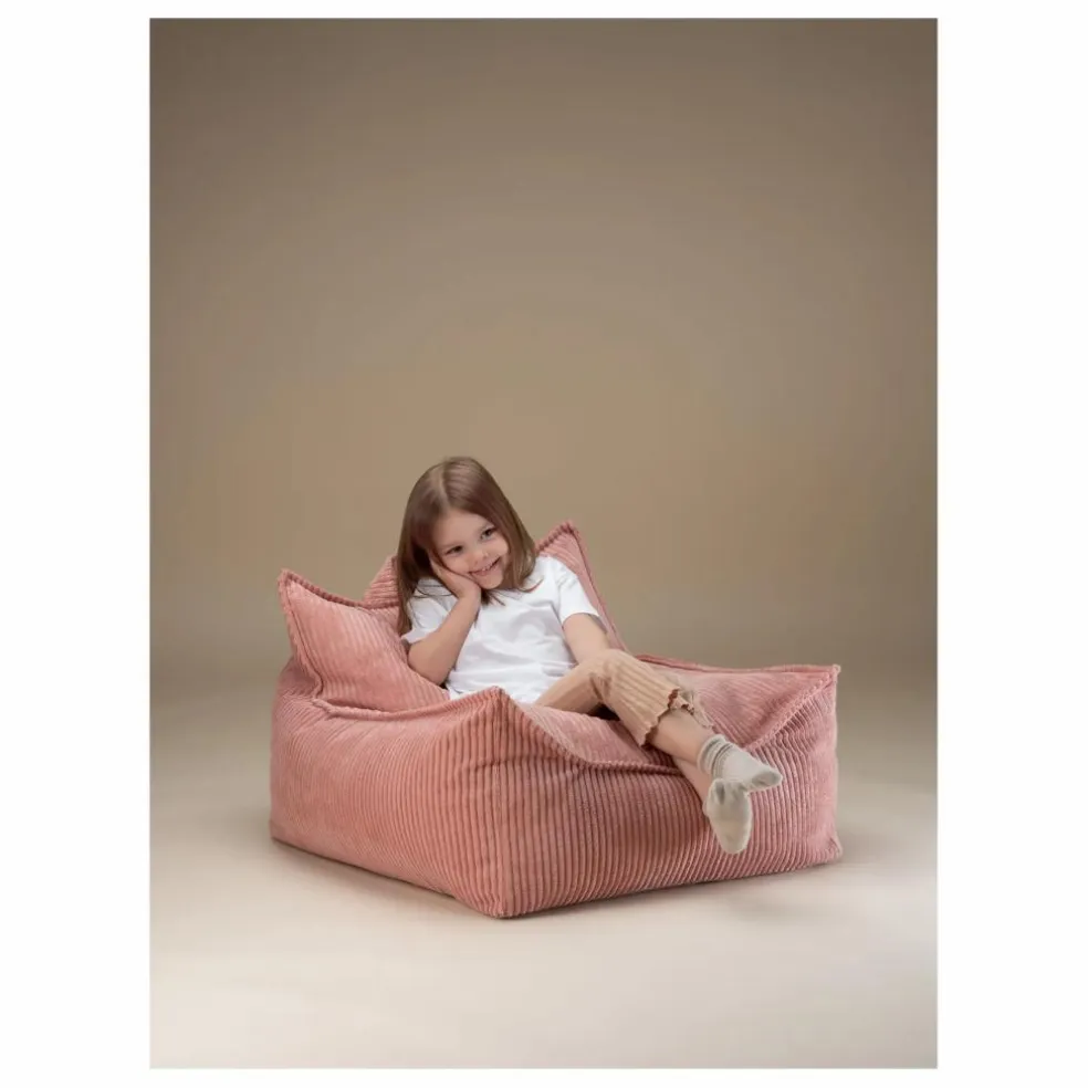Fauteuil en velours côtelé | Rose