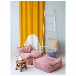 Fauteuil en velours côtelé | Rose