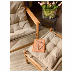 Fauteuil et repose-pieds Heritage | Beige