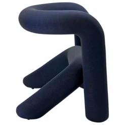 Fauteuil Extra Bold Mélangé - Big Game | Bleu nuit