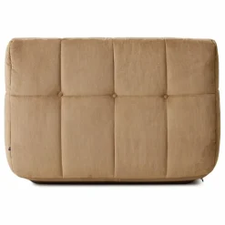 Fauteuil lounge en velours côtelé Lazy | Marron clair