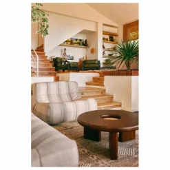 Fauteuil lounge Lazy | Crème