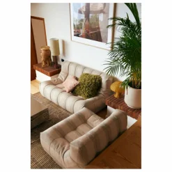 Fauteuil lounge Lazy | Crème