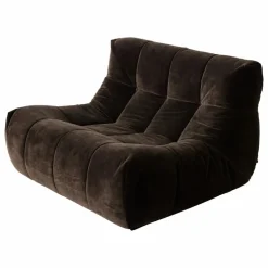 Fauteuil lounge Lazy | Marron