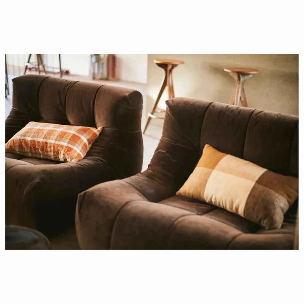 Fauteuil lounge Lazy | Marron