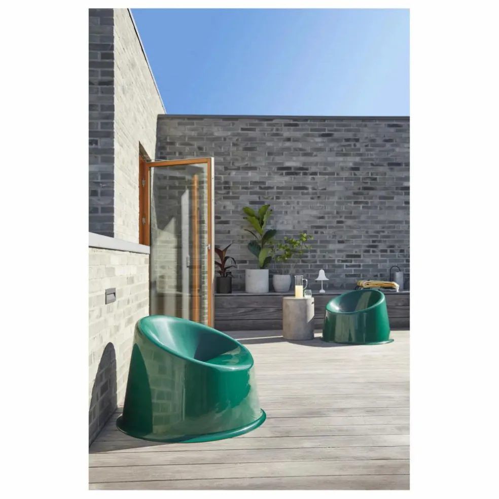 Fauteuil lounge outdoor Panto Pop | Vert foncé