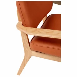 Fauteuil lounge, piètement en bois FSC