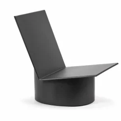 Fauteuil Valerie en acier laqué | Noir