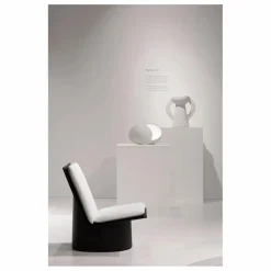 Fauteuil Valerie en acier laqué | Noir