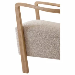 Fauteuil Wulff ATD2, piétement en chêne | Beige
