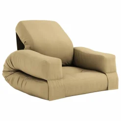 Fauteuil-pouf Mini Hippo pour enfant | Beige