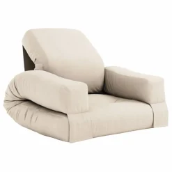 Fauteuil-pouf Mini Hippo pour enfant | Beige