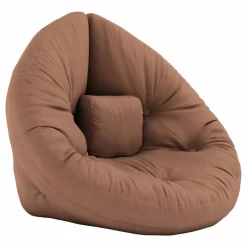 Fauteuil-pouf Nido pour enfant | Brun