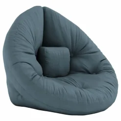 Fauteuil-pouf Nido pour enfant | Bleu pétrole