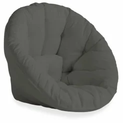 Fauteuil-pouf outdoor | Gris foncé