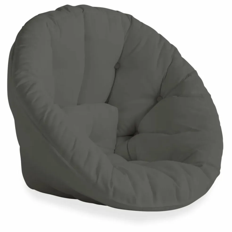 Fauteuil-pouf outdoor | Gris foncé