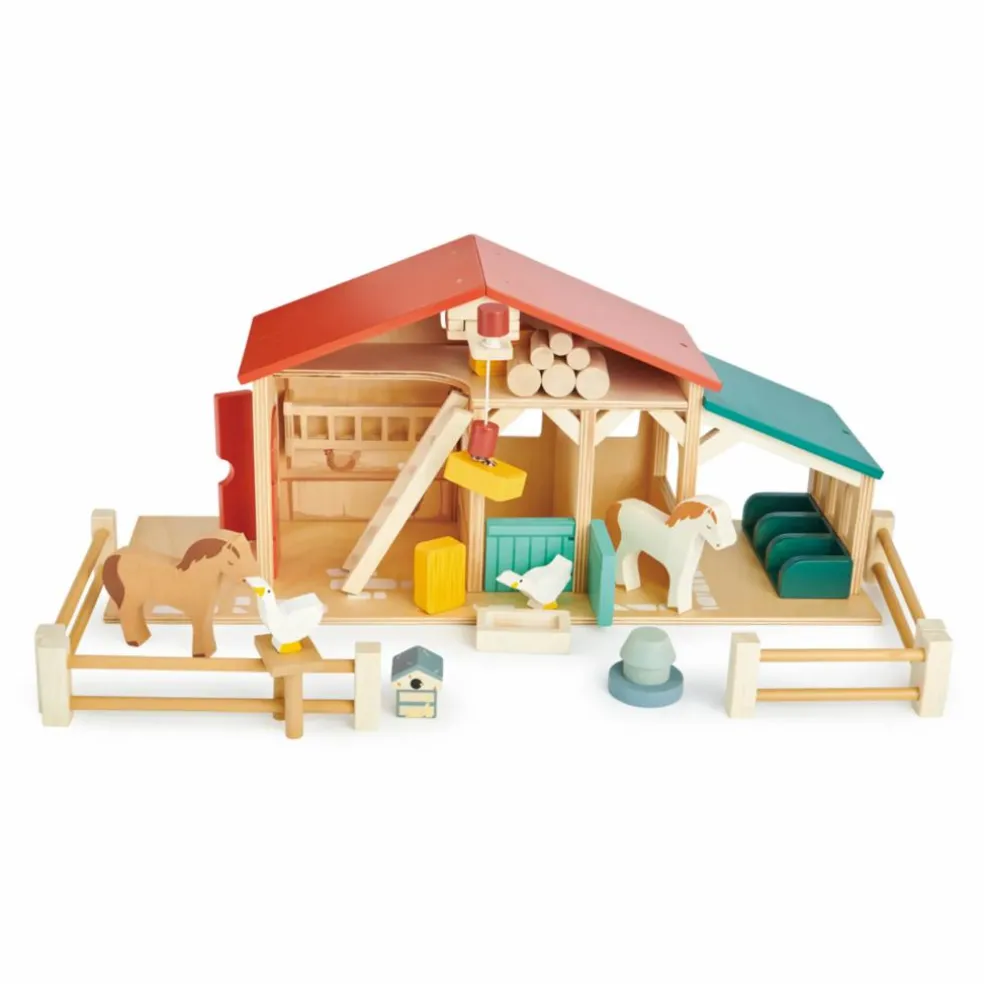 Ferme en bois et ses accessoires