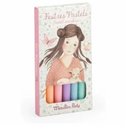 Feutres pastels Les Rosalies - Boîte de 6