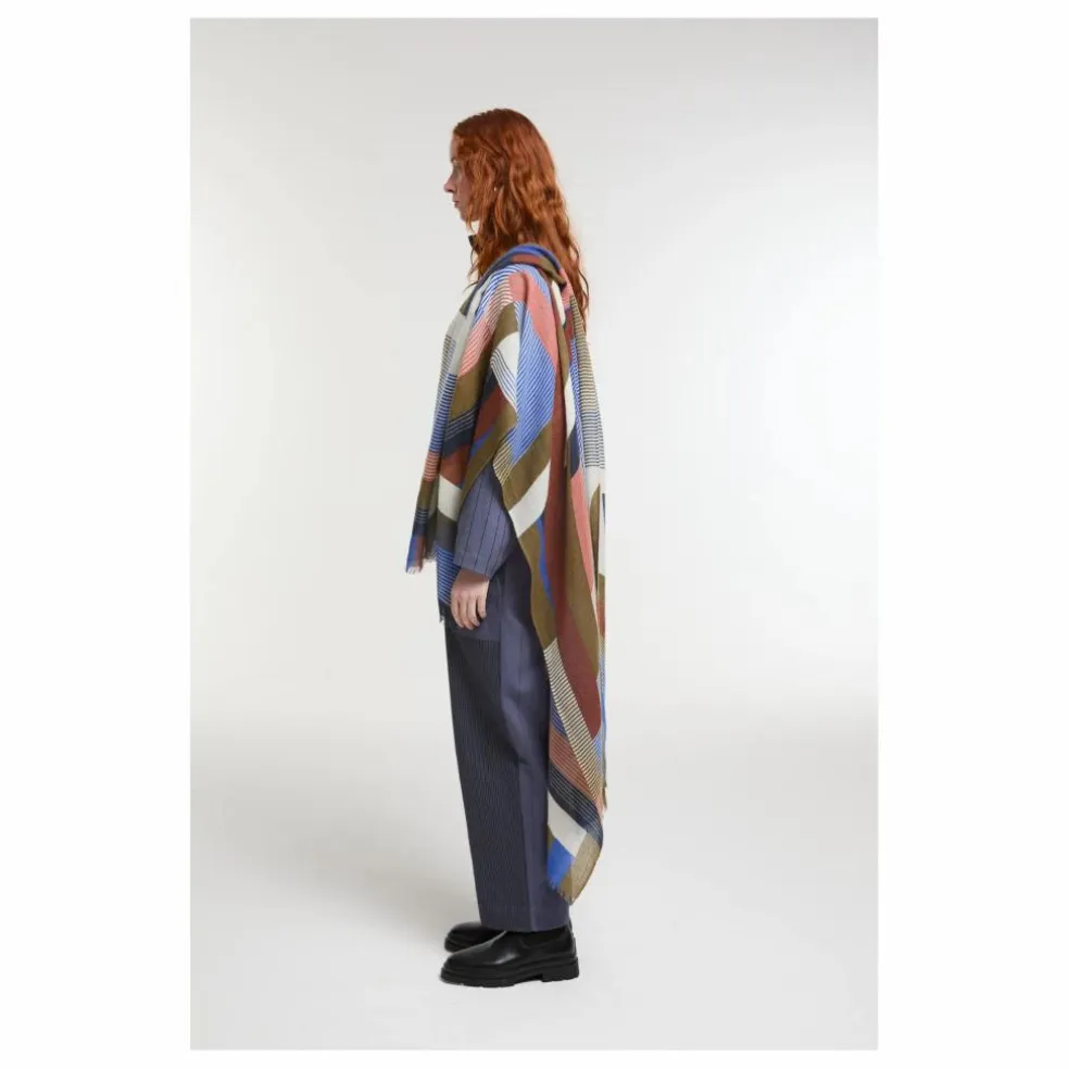 Foulard Alchimie Laine | Bleu