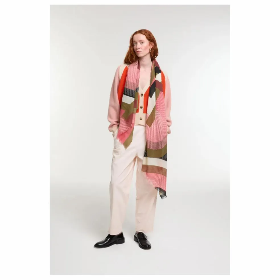 Foulard Alchimie Laine | Rose