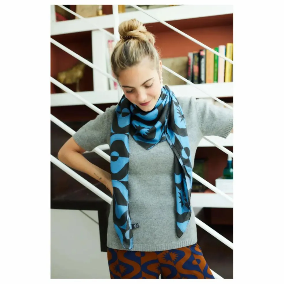 Foulard Alma Full Moon | Bleu