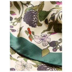 Foulard Autumn Blackberry Soie | Ecru