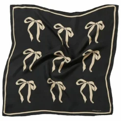 Foulard Bow Sia Soie | Noir