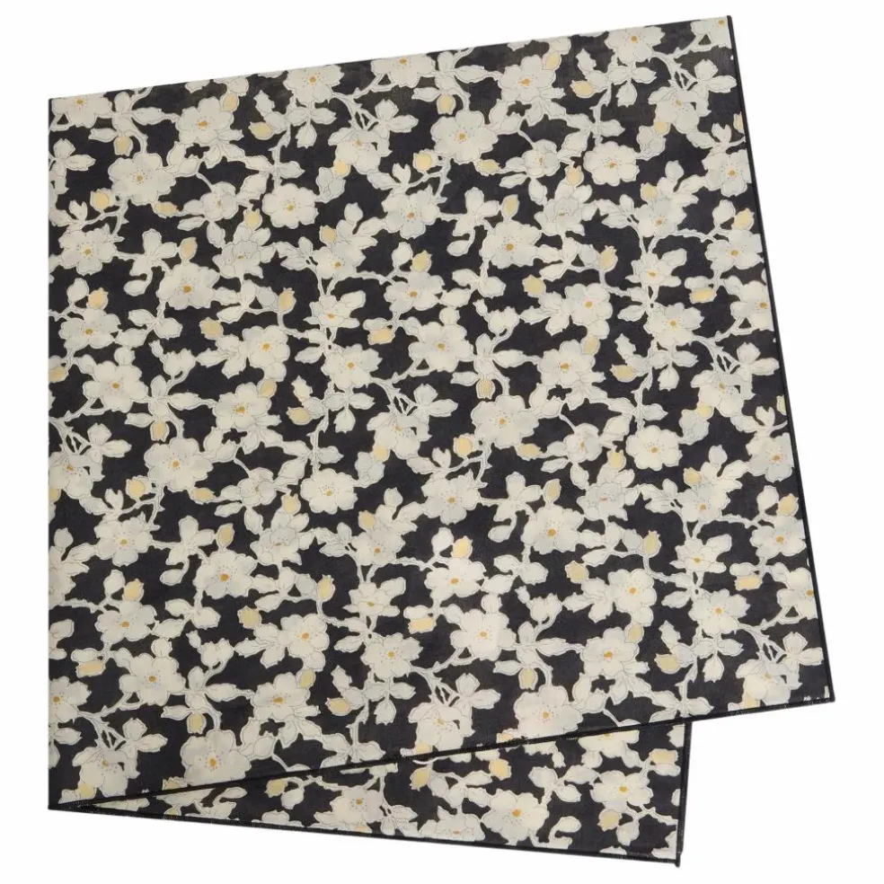 Foulard Cayati Coton Bio | Noir