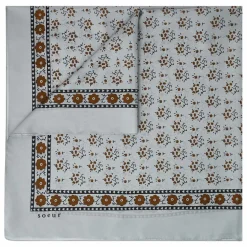 Foulard Classique Soie | Bleu Glacier