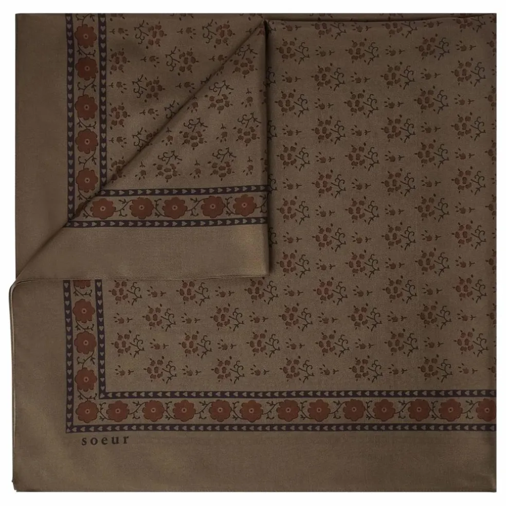 Foulard Classique Soie | Marron