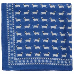 Foulard Dog Laine | Bleu