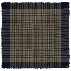 Foulard Mekness Carreaux Laine - Collection Femme | Bleu