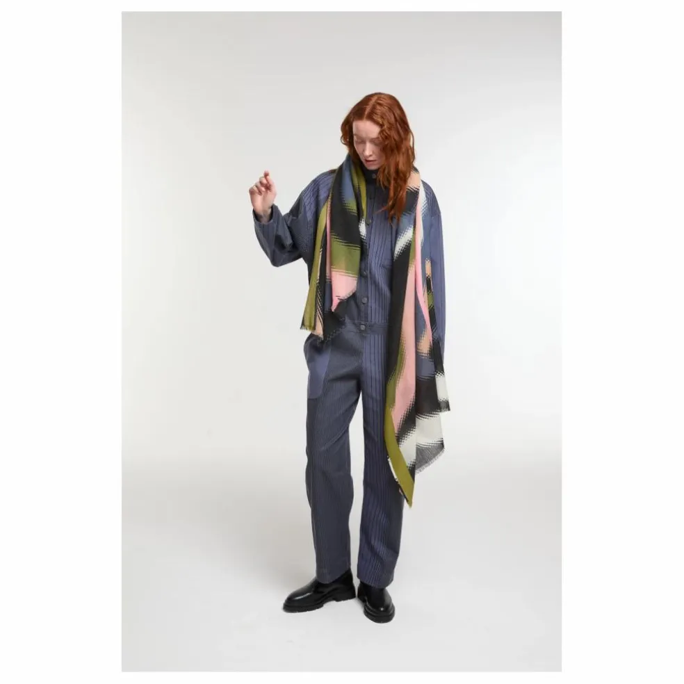 Foulard Mouvance Laine | Rose
