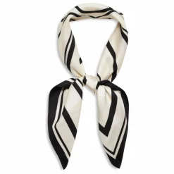 Foulard York Monogram Soie | Ivoire
