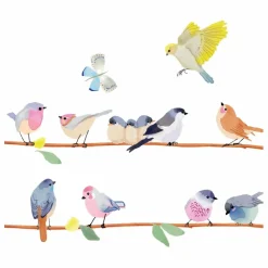Frise branche d'oiseaux de printemps