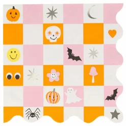 Gandes serviettes Groovy Halloween - set de 16