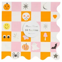 Gandes serviettes Groovy Halloween - set de 16