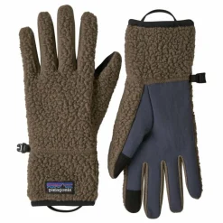 Gants Retro Pile Fibres Recyclées | Marron